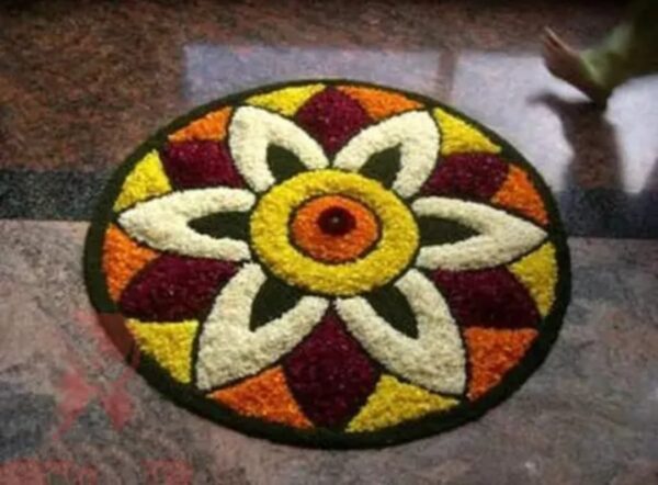 Handcrafted Round Floral Design Carpet – Vibrant & Stylish Home Décor