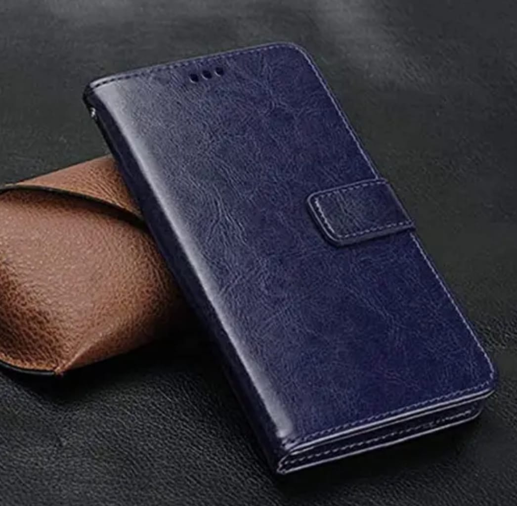 Redmi 13 C Flip Cover Leather Finish