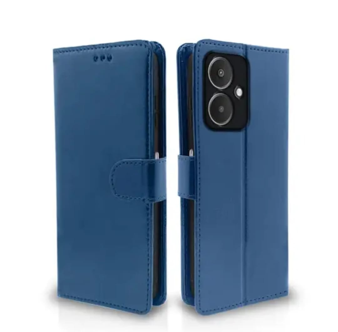 Redmi 13 C Flip Cover Leather Finish